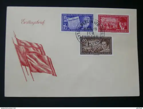 Für Frieden und Völkerverständigung 1955 -  Ersttagsbrief , FDC !!