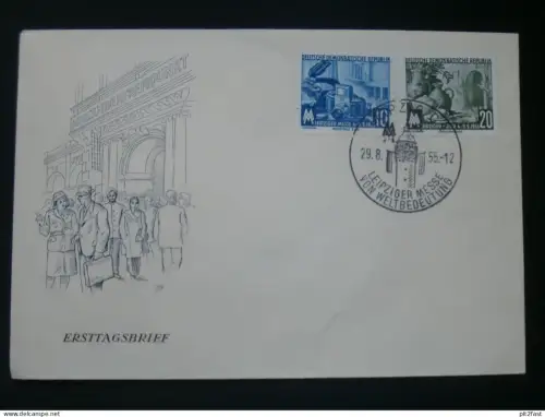 Leipziger Messe 1955 -  Ersttagsbrief , FDC !!