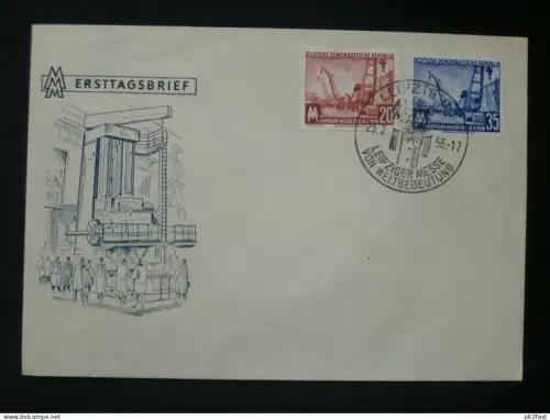 Leipziger Messe 1956  - Ersttagsbrief , FDC !!