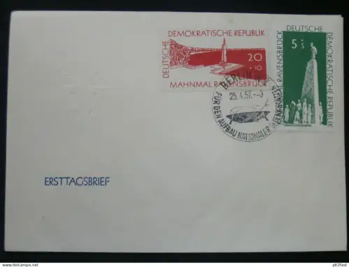 Ravensbrück 1957 - Ersttagsbrief , FDC !!