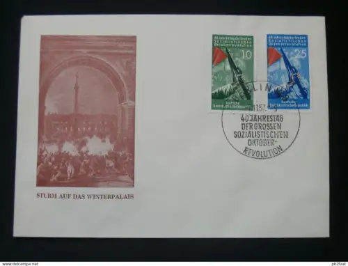Sturm auf das Winterpalais 1957 - Ersttagsbrief , FDC !!