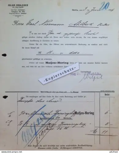 Julius Rohleder / Erwin Carnuth in Stettin i. Pommern , 1909 , Carl Niemann in Seebad Ahlbeck , Mecklenburg !!