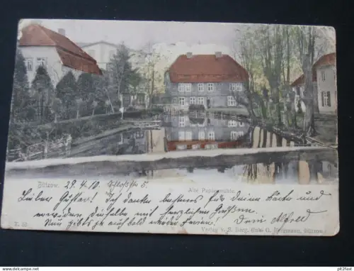 Papiermühle Bützow i.M. , 1910 , Mecklenburg , Ansichtskarte , CPA , AK !!