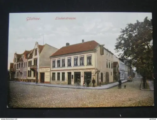 Güstrow - Lindenstrasse , 1917 , Mecklenburg , Ansichtskarte , CPA , AK !