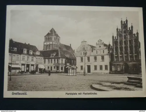 Greifswald - Marktplatz , ca. 1910 , Mecklenburg , Ansichtskarte , CPA , AK !
