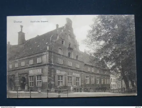 Brauerei Koch in Wismar i.M. , 1908 , Mecklenburg , Ansichtskarte , CPA , AK