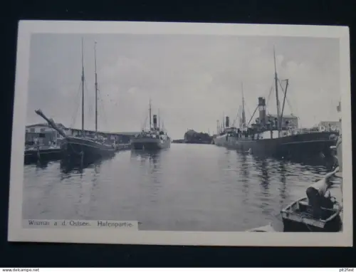 Hafen in Wismar i.M. , 1915 , Schiff , Schiffe , Mecklenburg , Ansichtskarte , CPA , AK !!