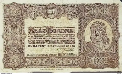 100 Korona , Ungarn , 1923 , Hundert Kronen , Banknote !!!