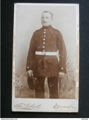 Füsilier Regiment 90 - Güstrow , CDV , Kabinettfoto , Mecklenburg !!