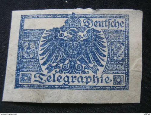 Deutsche Telegraphie , uralte Reklamemarke , telegraphy , Siegelmarke , Reklame !!