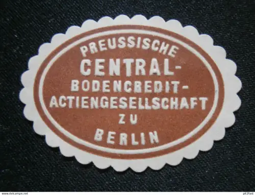 Preussische Bodencredit AG Berlin alte Siegelmarke , Reklamemarke , Mecklenburg