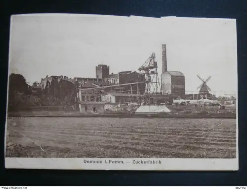 Zuckerfabrik Demmin i. Pom. ,ca. 1905 , Mecklenburg , Ansichtskarte , CPA , AK !