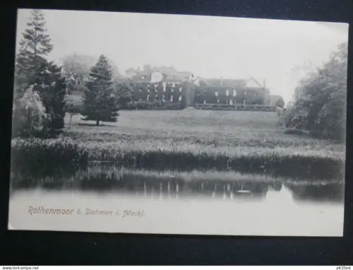 Rothenmoor b. Dahmen , ca. 1905 , Teterow Mecklenburg , Ansichtskarte , CPA , AK
