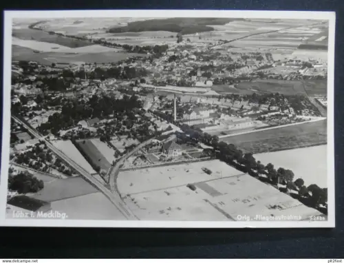 Brauerei Lübz i.M. - Fliegeraufnahme , 1940 , Ansichtskarte , CPA , AK !!