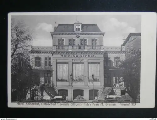 Sassnitz a. Rügen , ca. 1905 , Hotel Kaiserhof , Mecklenburg , Ansichtskarte , CPA , AK !!