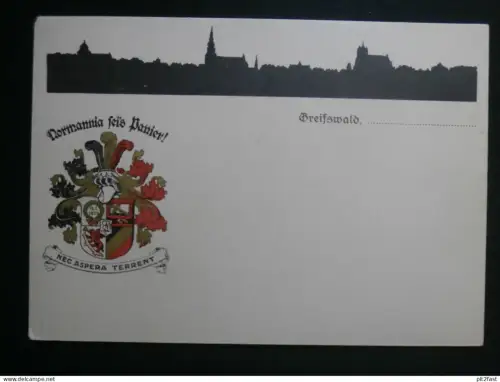 Greifswald - Studentika / Burschenschaft , ca. 1920 , Mecklenburg , Ansichtskarte , CPA , AK !