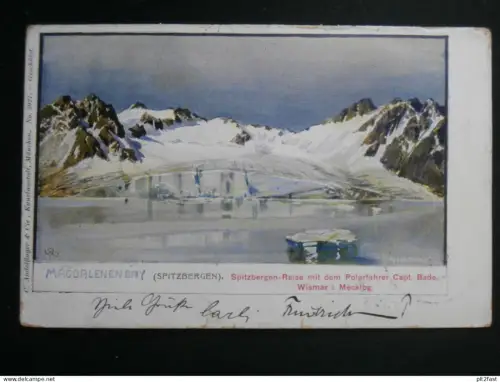 Polarfahrer Kapitän Bade - Wismar , 1904 , Mecklenburg , Spitzbergen , Nordpol , Seefahrt , Ansichtskarte , CPA , AK !
