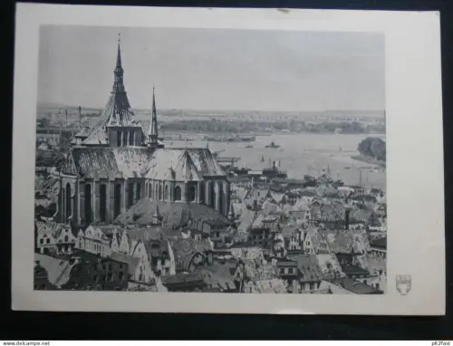 Seestadt Rostock , 1948 , Panorama , Mecklenburg , Ansichtskarte , CPA , AK