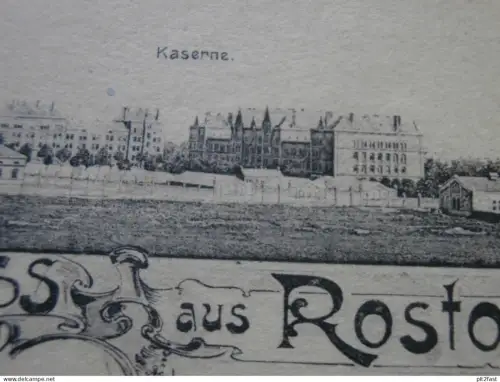 Füsilier Rgt. N°90 in Rostock , 1902 , Mecklenburg , Ansichtskarte , CPA , AK !!