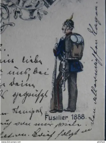Füsilier Rgt. N°90 in Rostock , 1902 , Mecklenburg , Ansichtskarte , CPA , AK !!