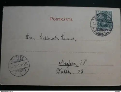 Füsilier Rgt. N°90 in Rostock , 1902 , Mecklenburg , Ansichtskarte , CPA , AK !!