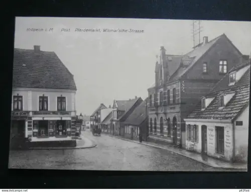 Kröpelin b.  Rostock , 1919 , Post , Pferdemarkt - Wismar`sche Strasse , Mecklenburg , Ansichtskarte , CPA , AK !!