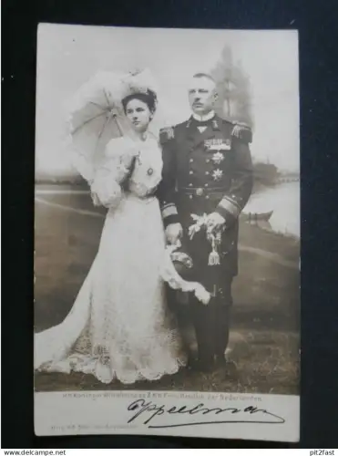 Herzog Heinrich zu Mecklenburg , Prinz der Niederlande Ansichtskarte , CPA , AK