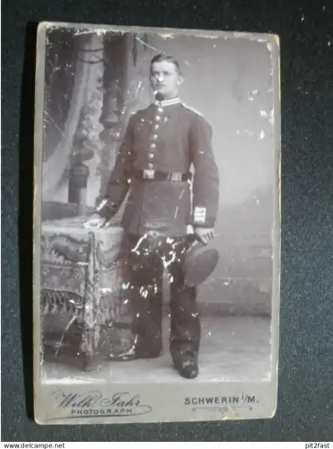 Füsilier Regiment N°90 , Wismar , Soldat , Uniform , Kabinettfoto , CDV !!