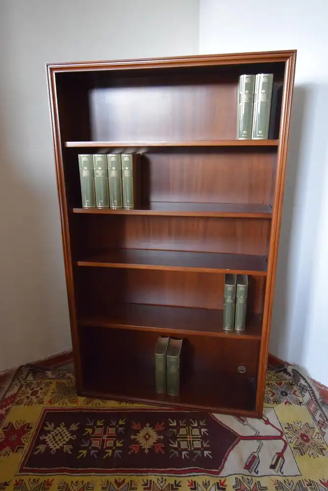 Bücherregal Nussbaum um 1950 0