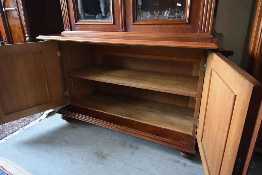 Anrichte mit Aufsatzvitrine Historismus um 1870 2