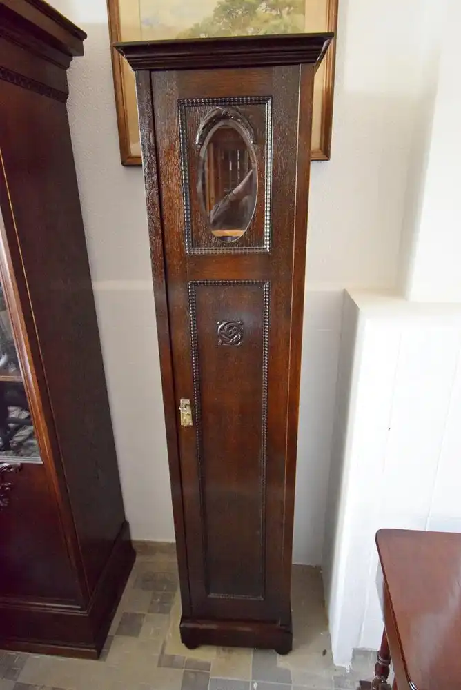 Pfeilerschrank Jugendstil Eiche um 1900 0