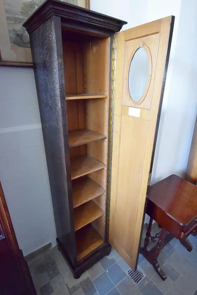 Pfeilerschrank Jugendstil Eiche um 1900 2