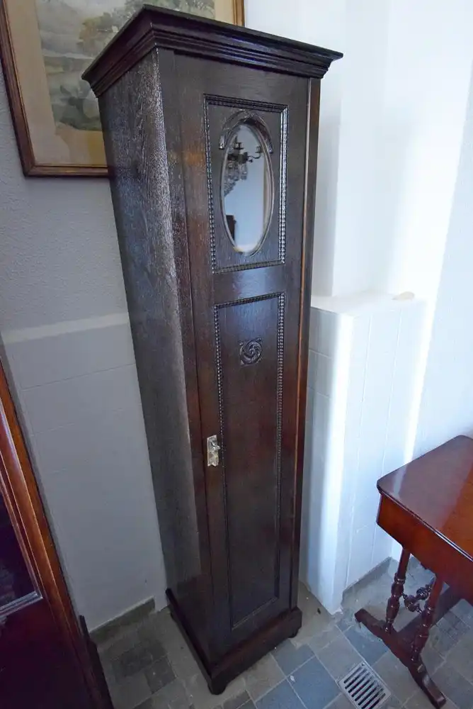 Pfeilerschrank Jugendstil Eiche um 1900 3