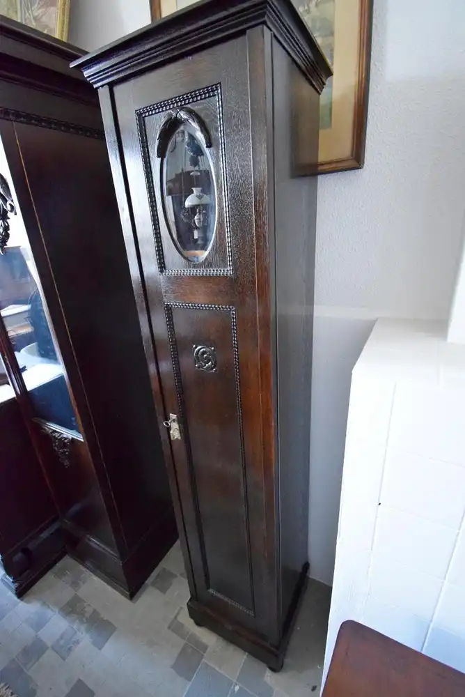 Pfeilerschrank Jugendstil Eiche um 1900 4