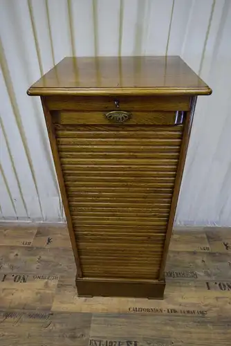 Rollladen Büroschrank Jugendstil um 1910 Eiche 