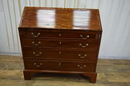 Sekretär Early Georgian Bureau um 1725 Mahagoni