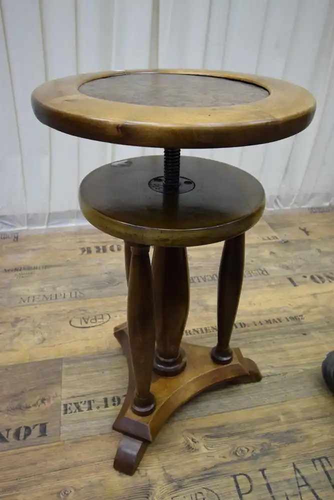 Klavierhocker um 1900 Eiche  2