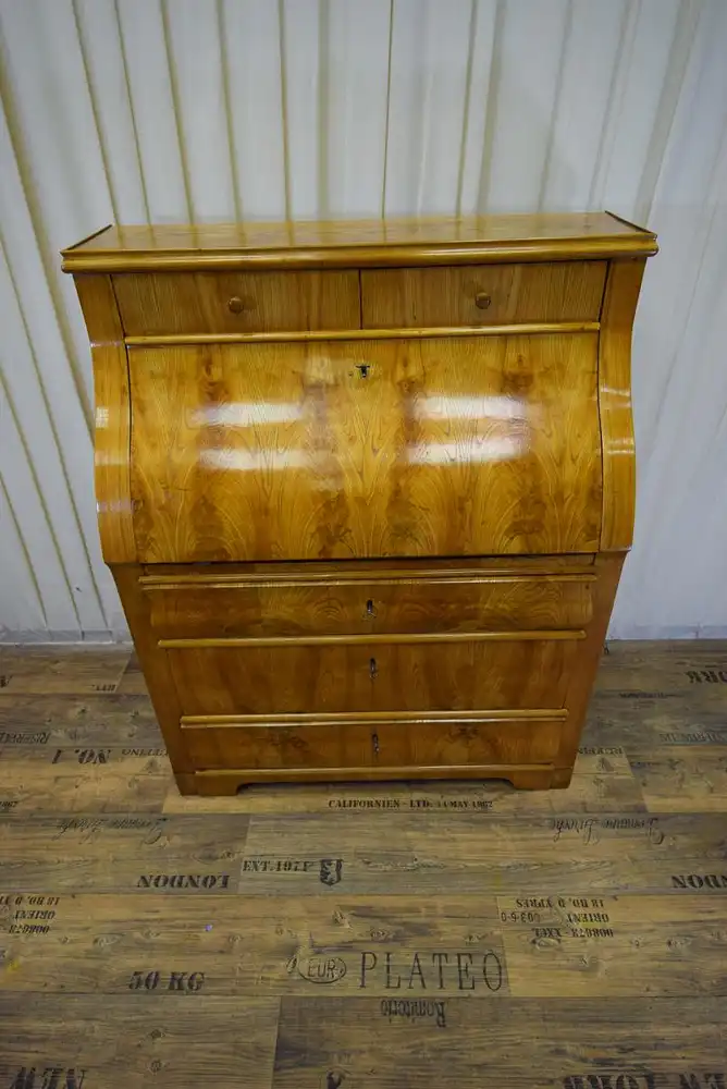 Sekretär Biedermeier um 1850 Esche  1