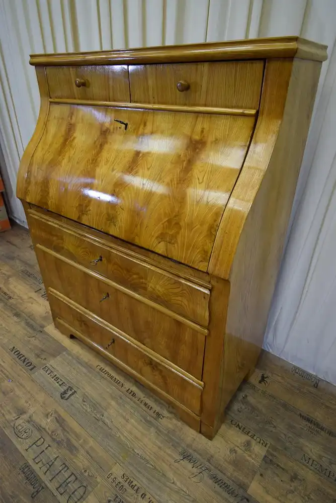 Sekretär Biedermeier um 1850 Esche  3