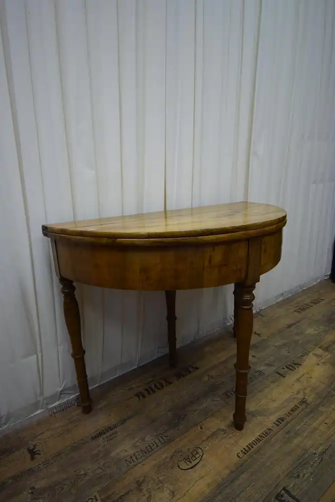 Klapptisch halbrund/rund Eiche um 1900  1