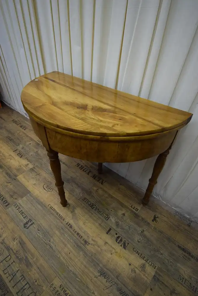 Klapptisch halbrund/rund Eiche um 1900  2