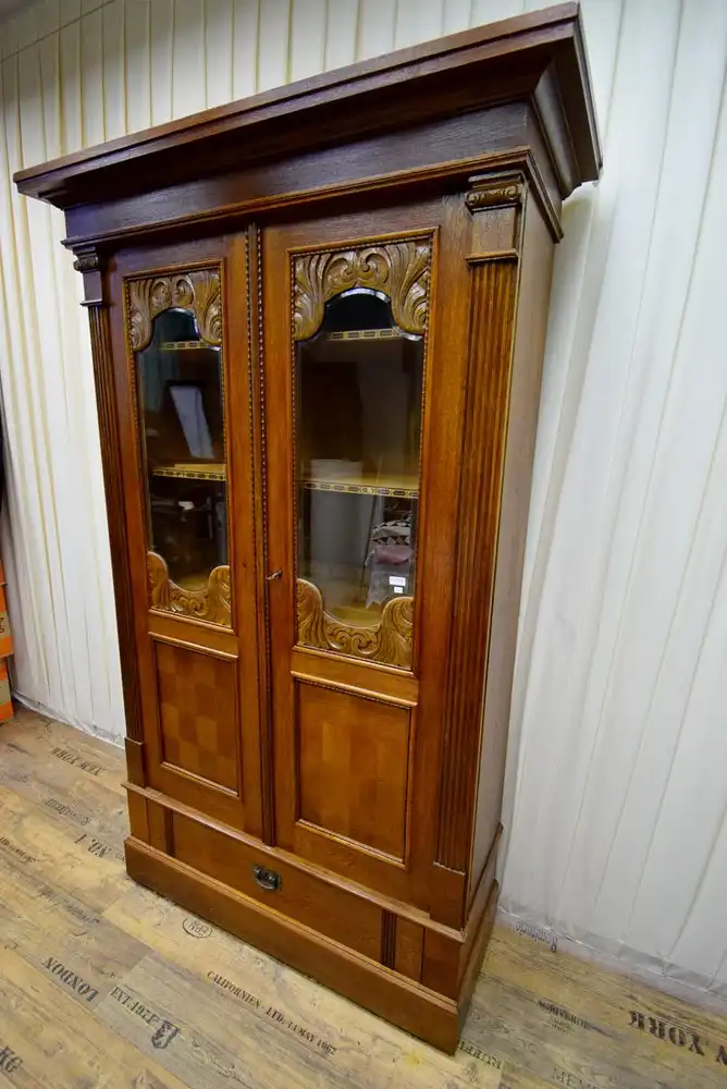 Schrank Mahagoni/Eiche Jugendstil um 1910 1