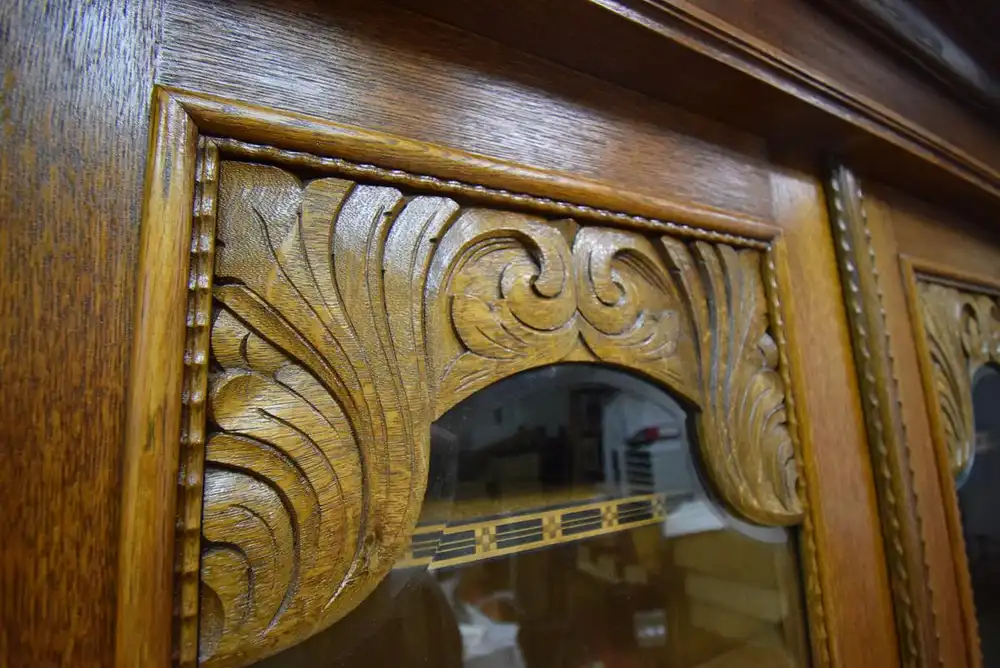 Schrank Mahagoni/Eiche Jugendstil um 1910 3