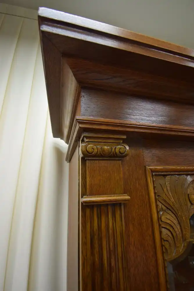 Schrank Mahagoni/Eiche Jugendstil um 1910 4