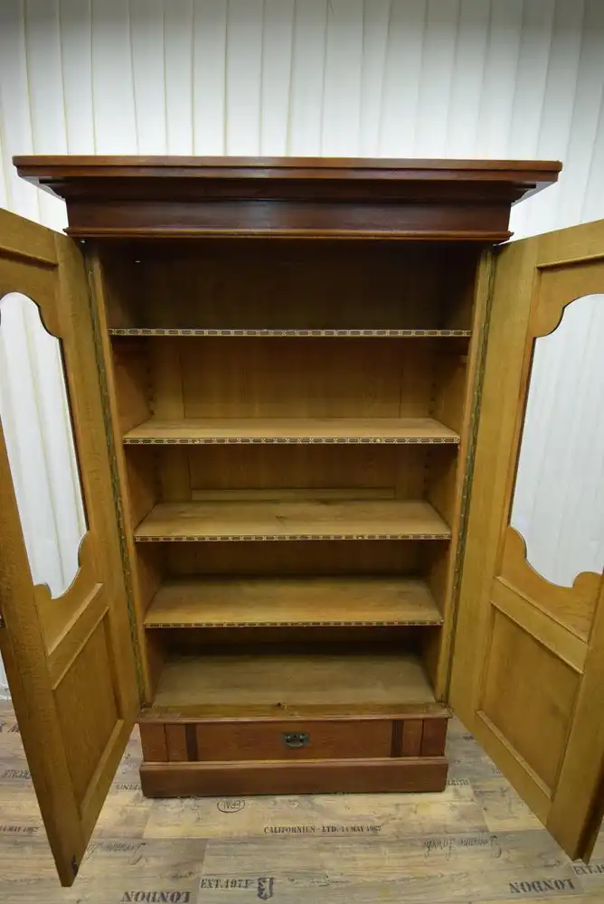 Schrank Mahagoni/Eiche Jugendstil um 1910 5