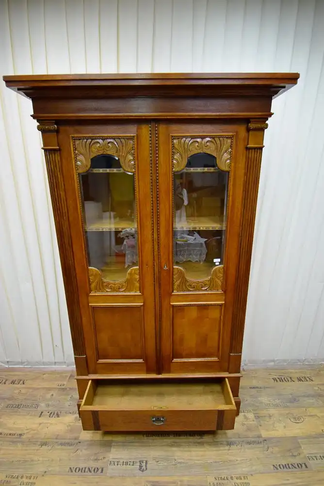 Schrank Mahagoni/Eiche Jugendstil um 1910 7