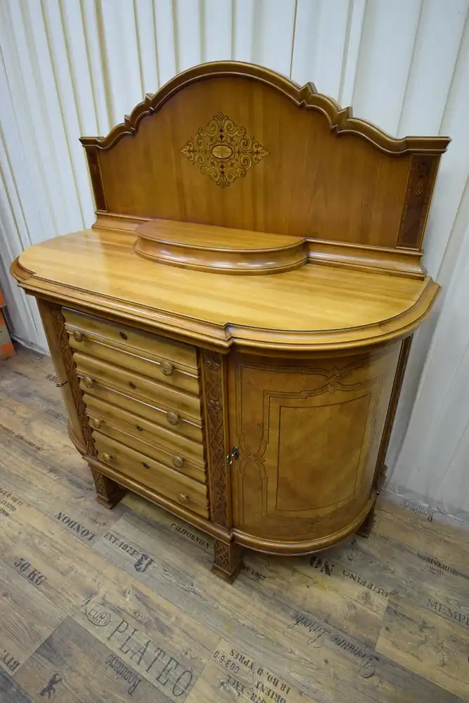 Kredenz Art Deco um 1920 Kirsche/Nussbaum/Mahagoni 5