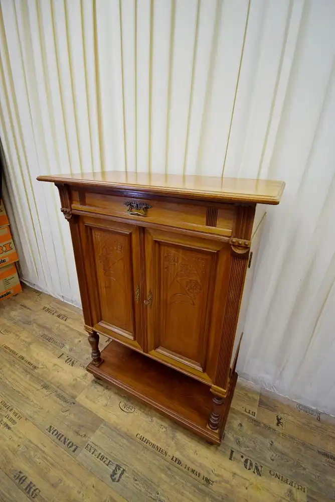 Kabinettschrank Jugendstil 1890 Mahagoni 1
