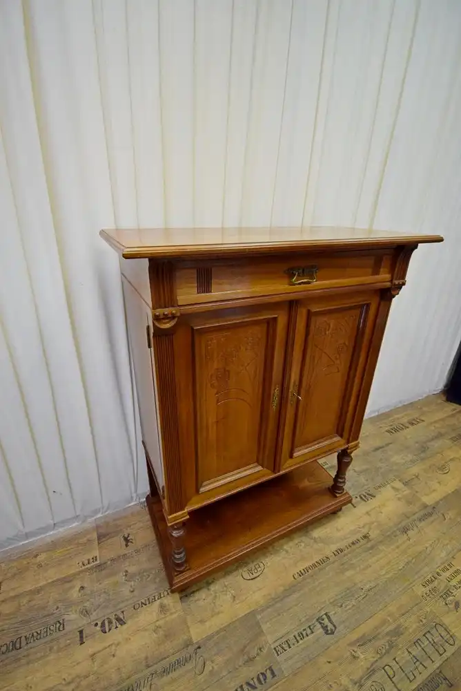 Kabinettschrank Jugendstil 1890 Mahagoni 2