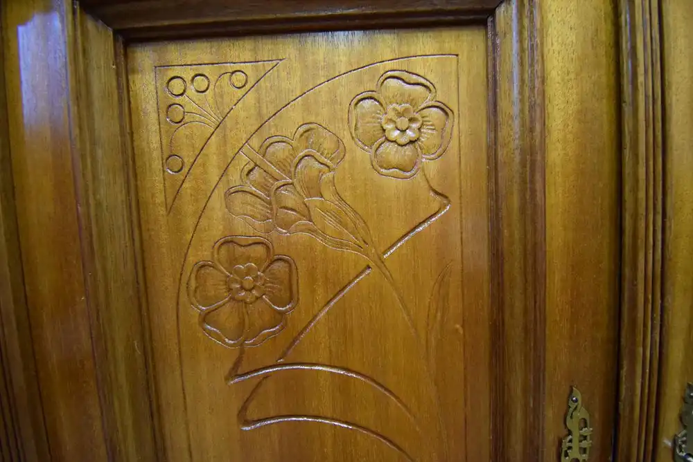 Kabinettschrank Jugendstil 1890 Mahagoni 3